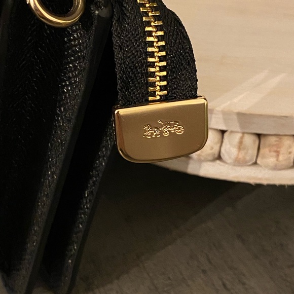 Coach Textured Black Clutch/Wristlet